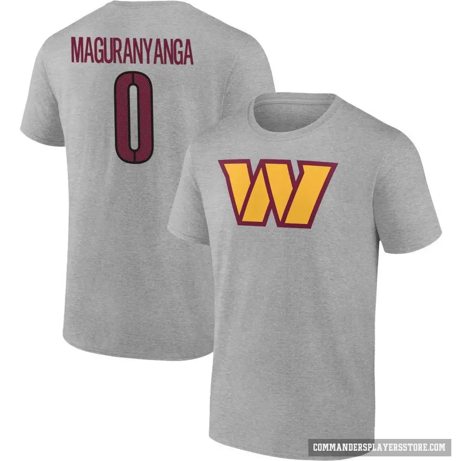 Men's ＃0 T.J. Maguranyanga Washington Commanders Gray T-Shirt
