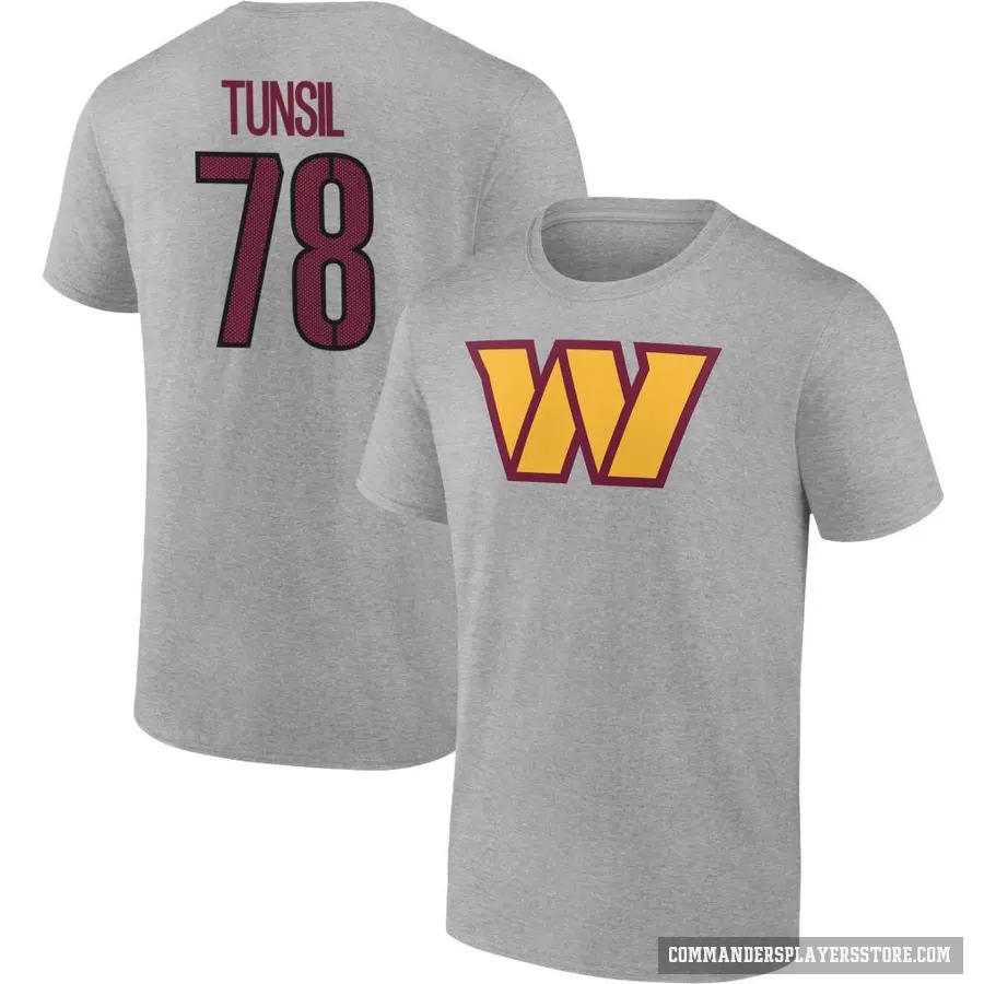 Men's ＃78 Laremy Tunsil Washington Commanders Gray T-Shirt