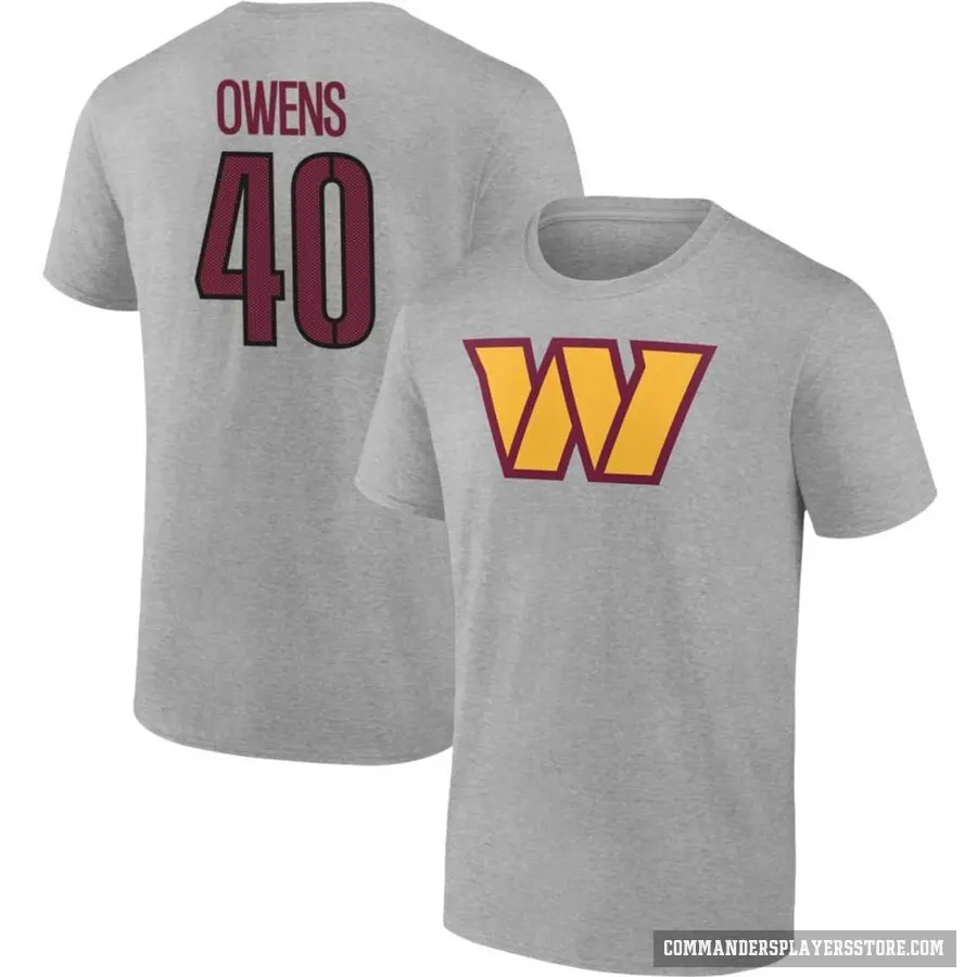 Youth ＃40 Tyler Owens Washington Commanders Gray T-Shirt