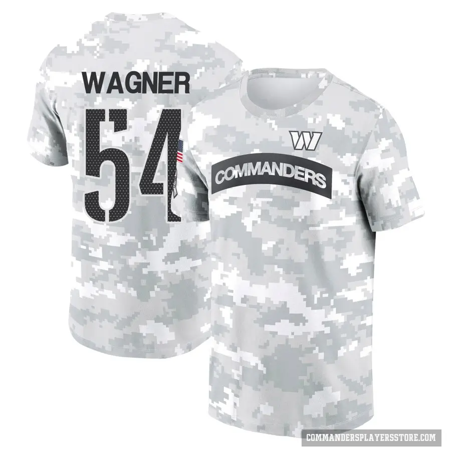 Youth ＃54 Bobby Wagner Washington Commanders Camo Arctic 2024 Salute to Service Performance T-Shirt