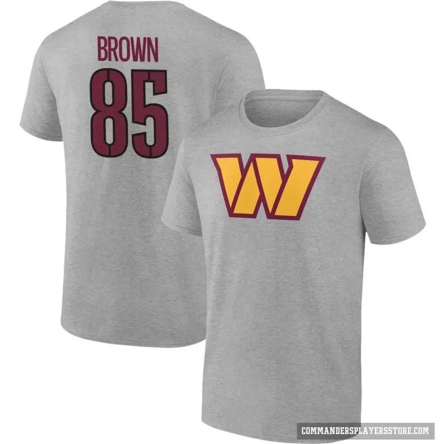 Youth ＃85 Noah Brown Washington Commanders Brown Gray T-Shirt